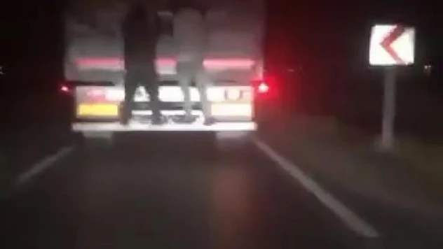 Tehlikeli yolculuk kamerada