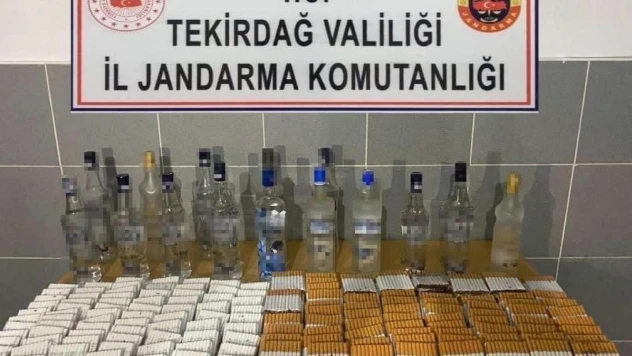 Tekirdağ'da 1 ton 200 litre sahte alkol ele geçirildi