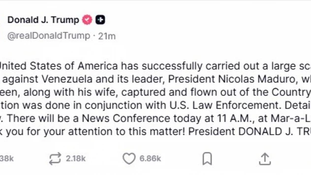 Trump'tan flaş Venezuela açıklaması: Maduro ülkesinden çıkarıldı iddiası