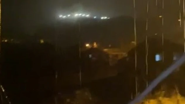 Tunceli'de şiddetli yağmur ve fırtına etkili oldu