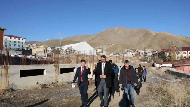 Vali Çelik Kız İmam Hatip Lisesi inşaatını yerinde inceledi