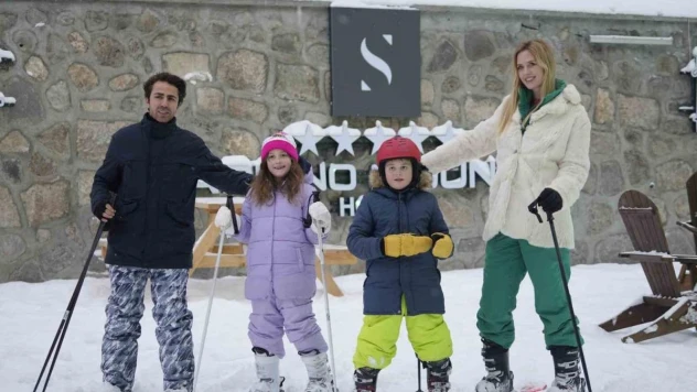 Wilma Elles Sarıkamış'ta kayak tatilinde