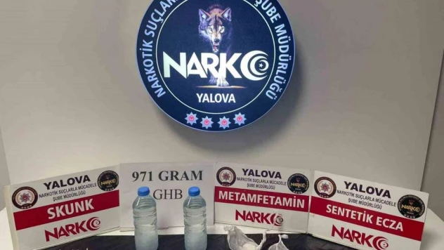 Yalova'da uyuşturucu operasyonunda GHB maddesi ele geçirildi