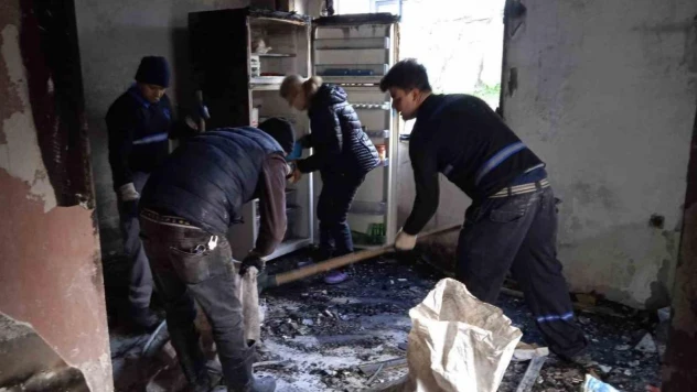 Yangın mağdurlarına hızlı destek