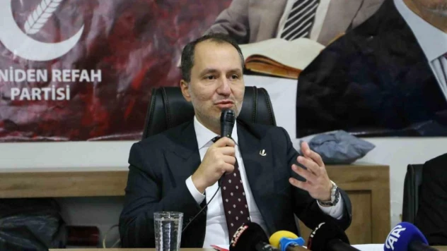 Yeniden Refah Partisi Genel Başkanı Erbakan: 'Müslüman ülkeler Filistin'e kefen göndermekten başka bir şey yapamıyor'