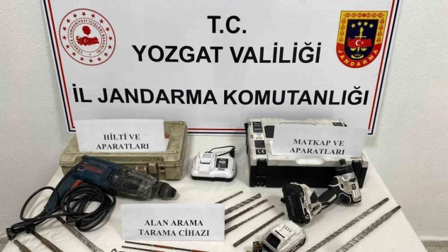 Yozgat'ta kaçak kazıya suçüstü