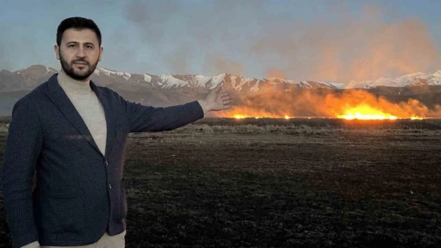 Yüksekova'da binlerce kuş türünün yaşadığı Nehil sazlığı cayır cayır yanıyor