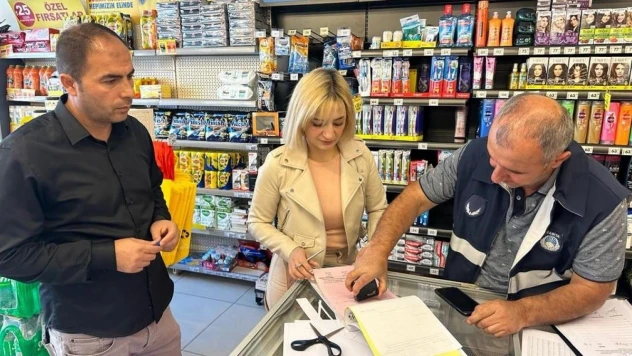 Yüksekova'da marketler denetlendi