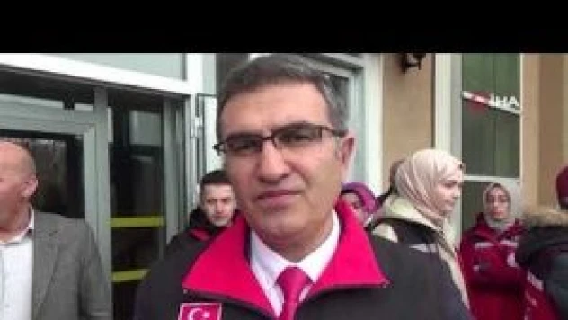 Erzurumlu kırmızı yelekliler Adıyaman'a gitti