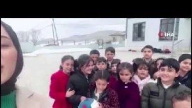 Köy okulu öğrencilerinden şaşırtan istek
