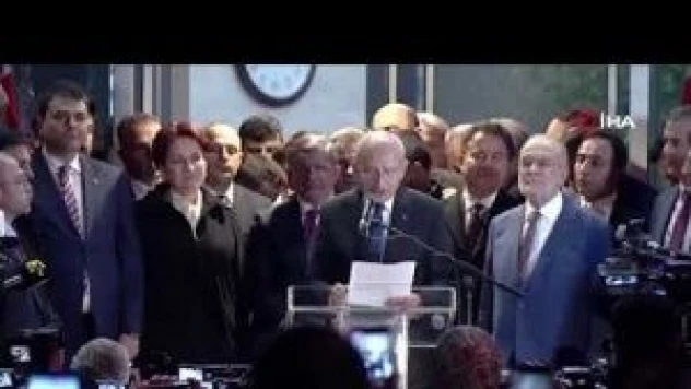 Millet İttifakı'nın adayı Kemal Kılıçdaroğlu oldu