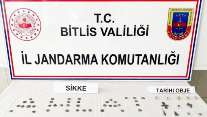 Ahlat'ta 61 sikke ele geçirildi