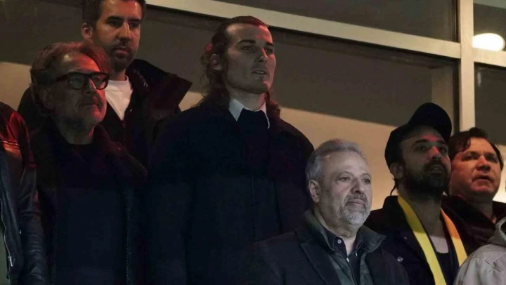 Çağlar Söyüncü, Fenerbahçe - Ankaragücü maçını takip etti