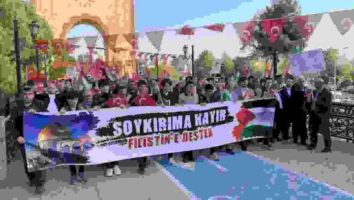 Çarşamba'da Filistin'e destek yürüyüşü