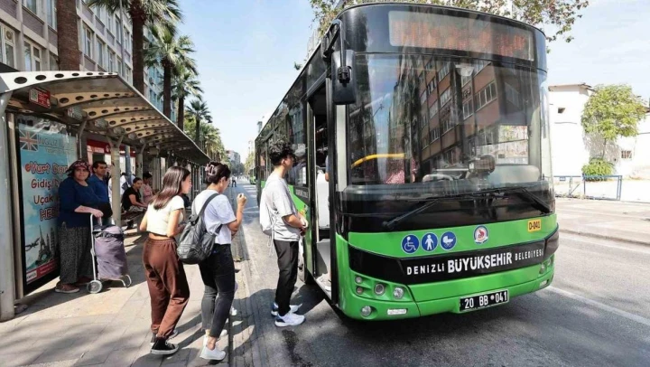 Denizli'de Milli Savunma Sınavına gireceklere belediye otobüsleri ücretsiz