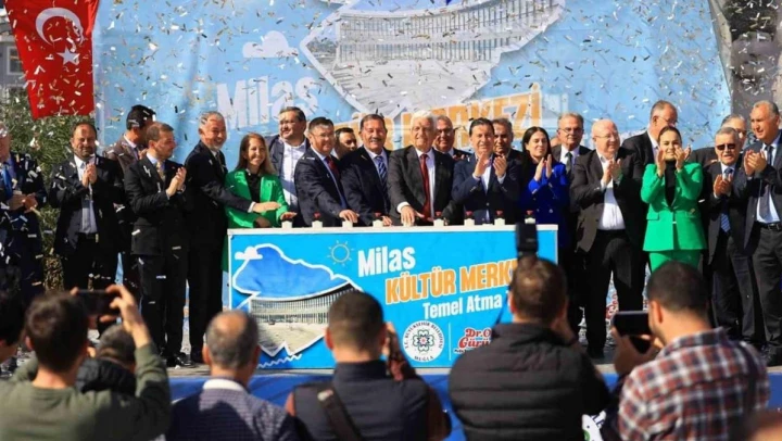 Milas Kültür Merkezinin temeli atıldı