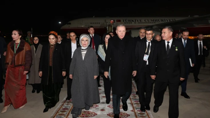 Cumhurbaşkanı Erdoğan Türkmenistan’da