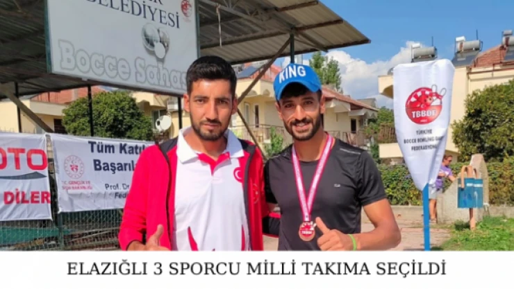 Elazığlı 3 sporcu milli takıma seçildi