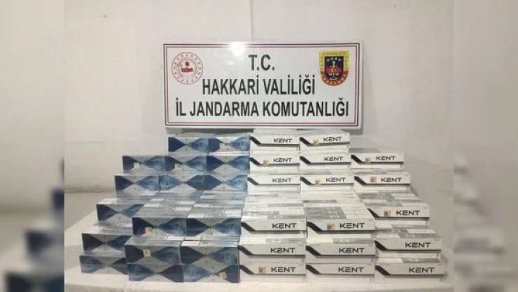 Hakkari'de 3 bin 960 paket sigara ele geçirildi