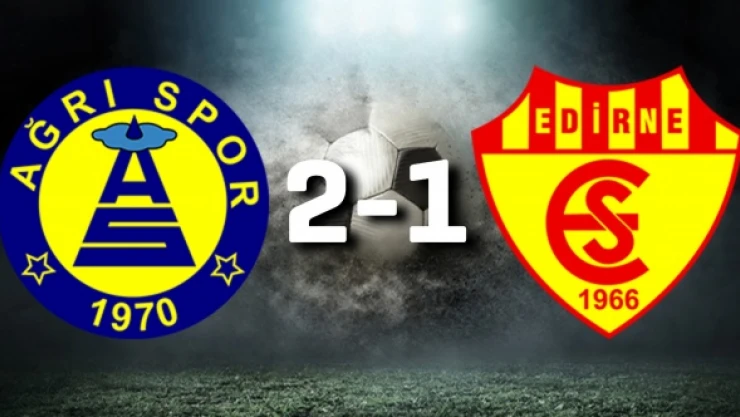 Ağrı 1970: 2 - Edirnespor: 1