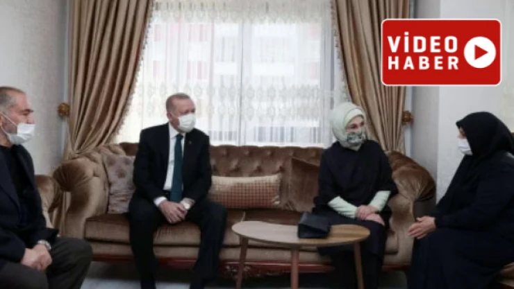 Cumhurbaşkanı Erdoğan'dan Başak Cengiz'in ailesine taziye ziyareti