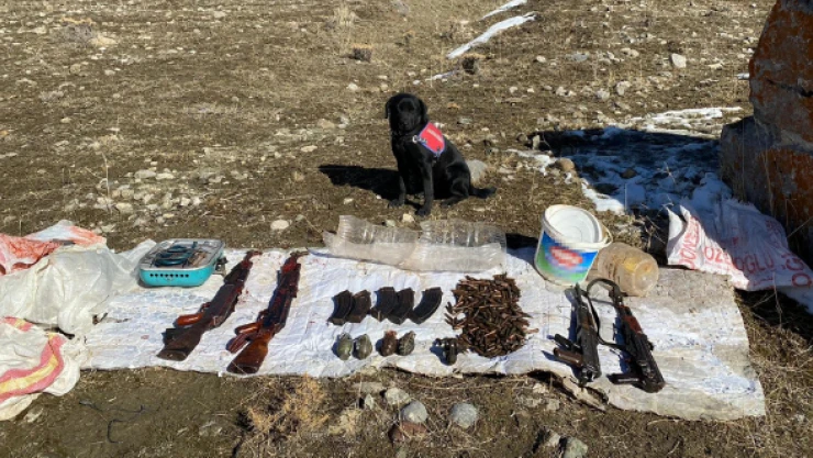 Van'da çok sayıda mühimmat ele geçirildi