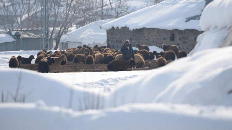 Besicilerin kar ile mücadelesi devam ediyor