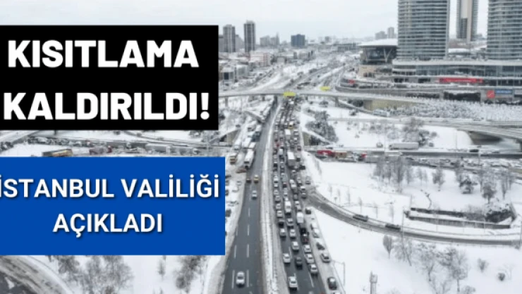 İstanbul'a seyahat kısıtlaması kaldırıldı