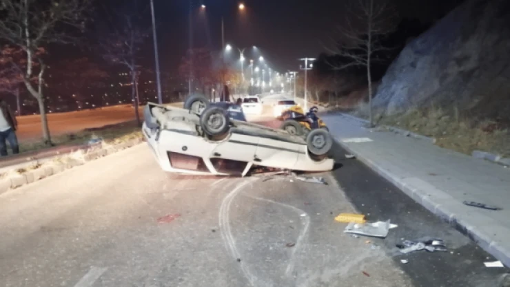 Otomobil takla attı: 2 yaralı