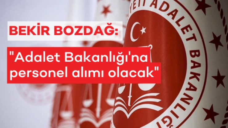 Adalet Bakanlığı'na personel alımı yapılacak