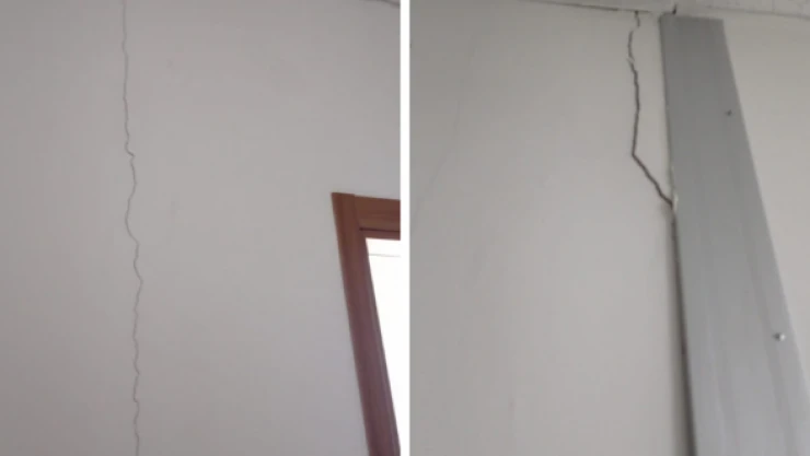 Ardahan'da deprem: yurt duvarları çatladı