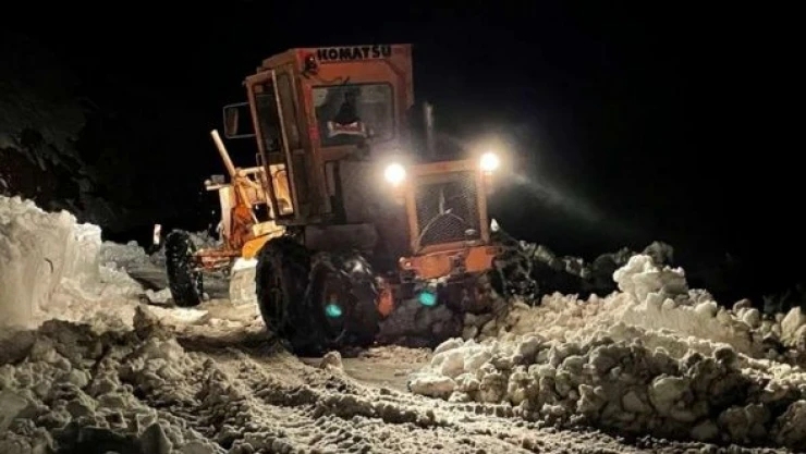 Bingöl'de Yedisu-Karlıova kara yoluna çığ düştü