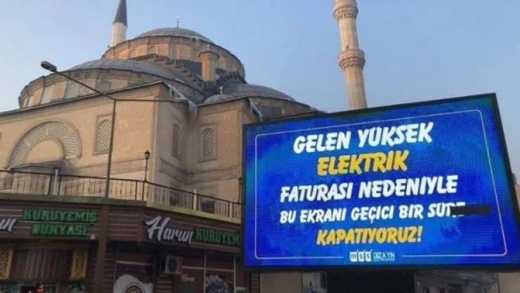 Faturalar reklam panolarını kapattırdı