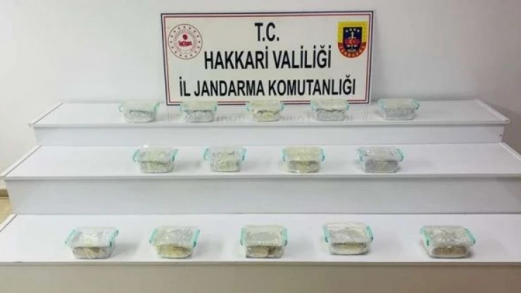 Hakkari'de kilolarca sentetik uyuşturucu ele geçirildi