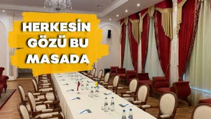 Müzakere salonundan ilk görüntü geldi!