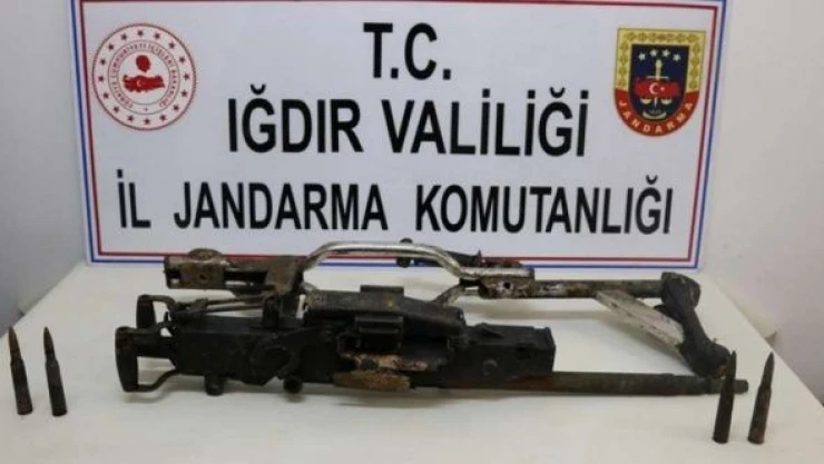 Su altından uçaksavar yürütmeye çalıştılar, yakalandılar!