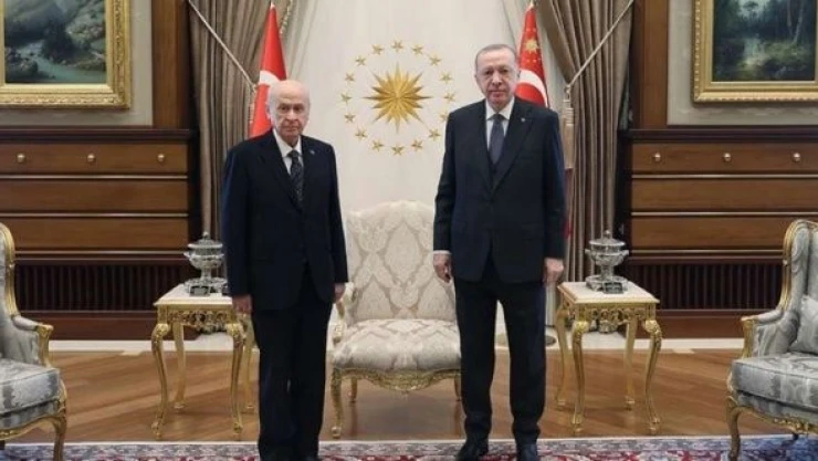 Cumhurbaşkanı Erdoğan Devlet Bahçeli ile görüştü