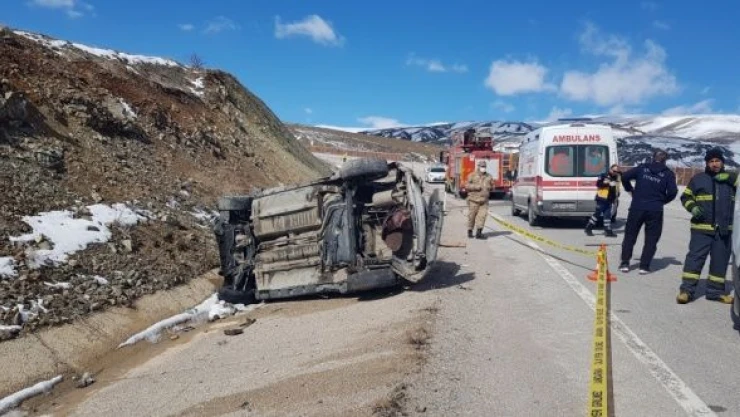 Erzincan'da feci kaza!