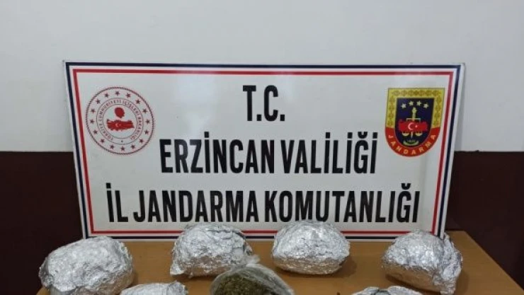 Erzincan'da yolcu otobüsünde uyuşturucu operasyonu!