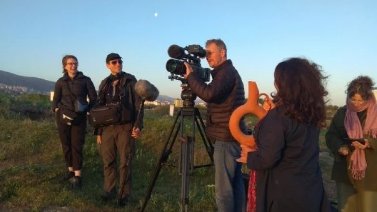 İngiliz tarihçi Hughes Arslantepe Höyüğü&#039nde belgesel çekti!