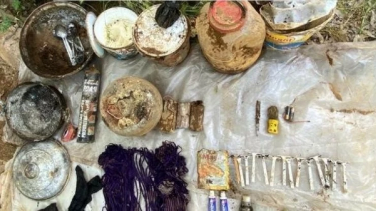 Bingöl'de teröristlere ait  2 sığınak imha edildi