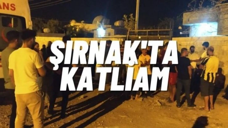 Şırnak'ta bir baba dehşet saçtı: karısını ve 3 kızını öldürdü