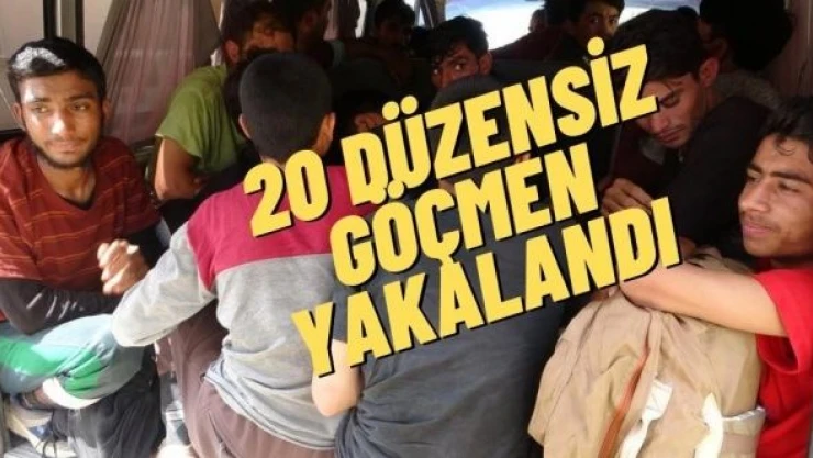 Van'da minibüste  düzensiz göçmen operasyonu!