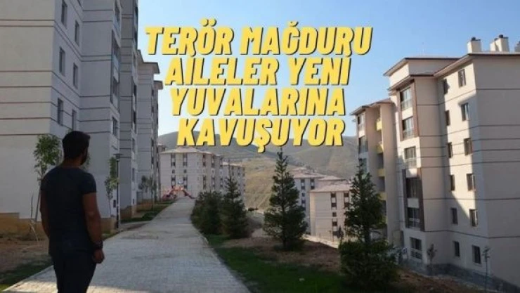 Yüksekova'da terör mağdurları için yapılan konutların kurası çekildi