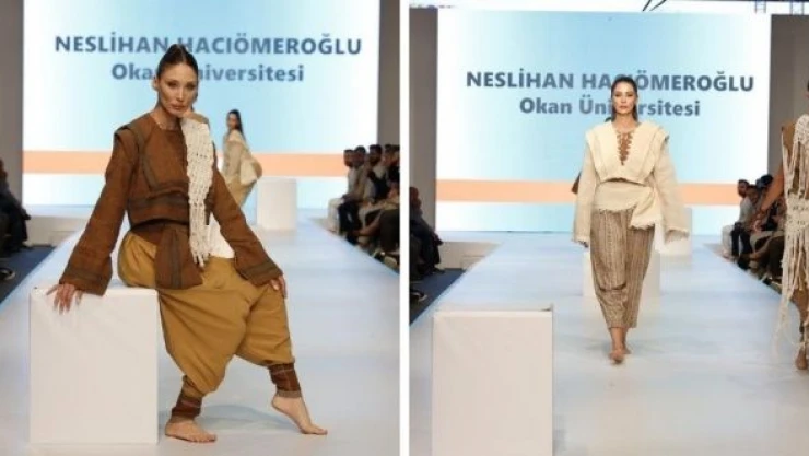 Anne sandığından çıkardığı ehramlarla podyuma damga vurdu!