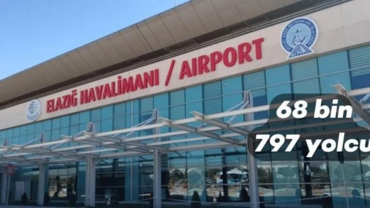 Elazığ Havalimanı 68 bin 797 yolcuya hizmet verdi