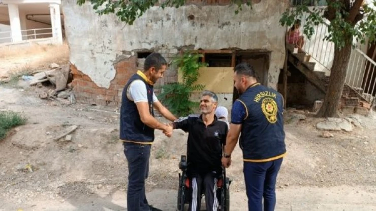 Malatya'da çalınan akülü tekerlekli sandalye ekiplerce bulundu!