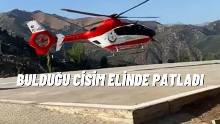 Şırnak'ta feci olay : çobanın bulduğu cisim elinde patladı