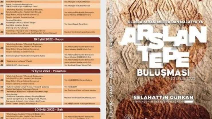 Uluslararası Melita'dan Malatya'ya Arslantepe Buluşması başlıyor