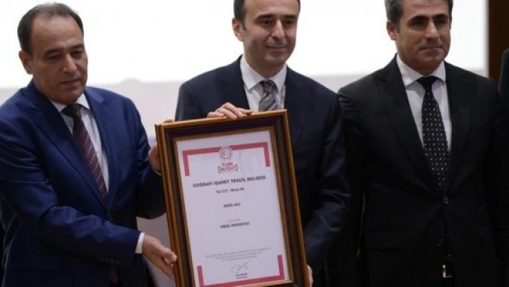 Bingöl balının coğrafi işaret tescil belgesi  takdim edildi